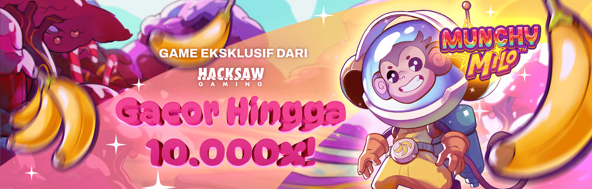 HACKSAW - MUNCHY MILO GAME PROMO BANNER